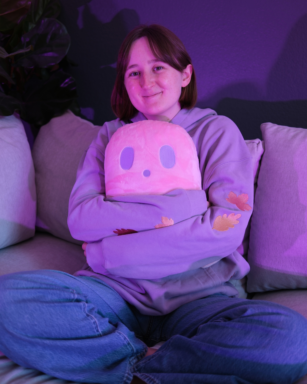 quilted pumpkin hoodie