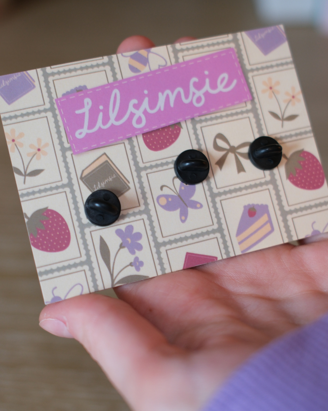 Stamp Enamel Pin Set