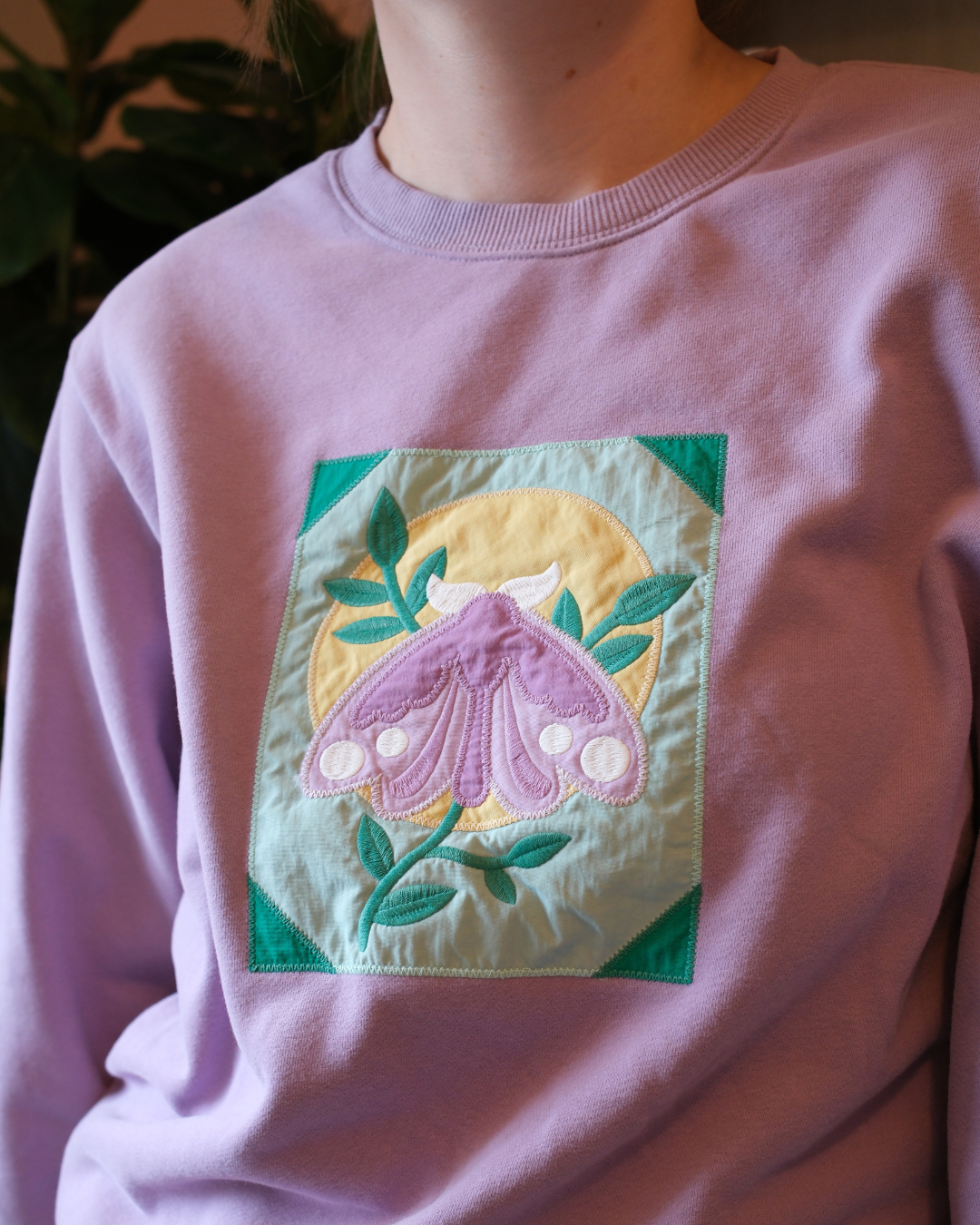 Quilted Moth Crewneck