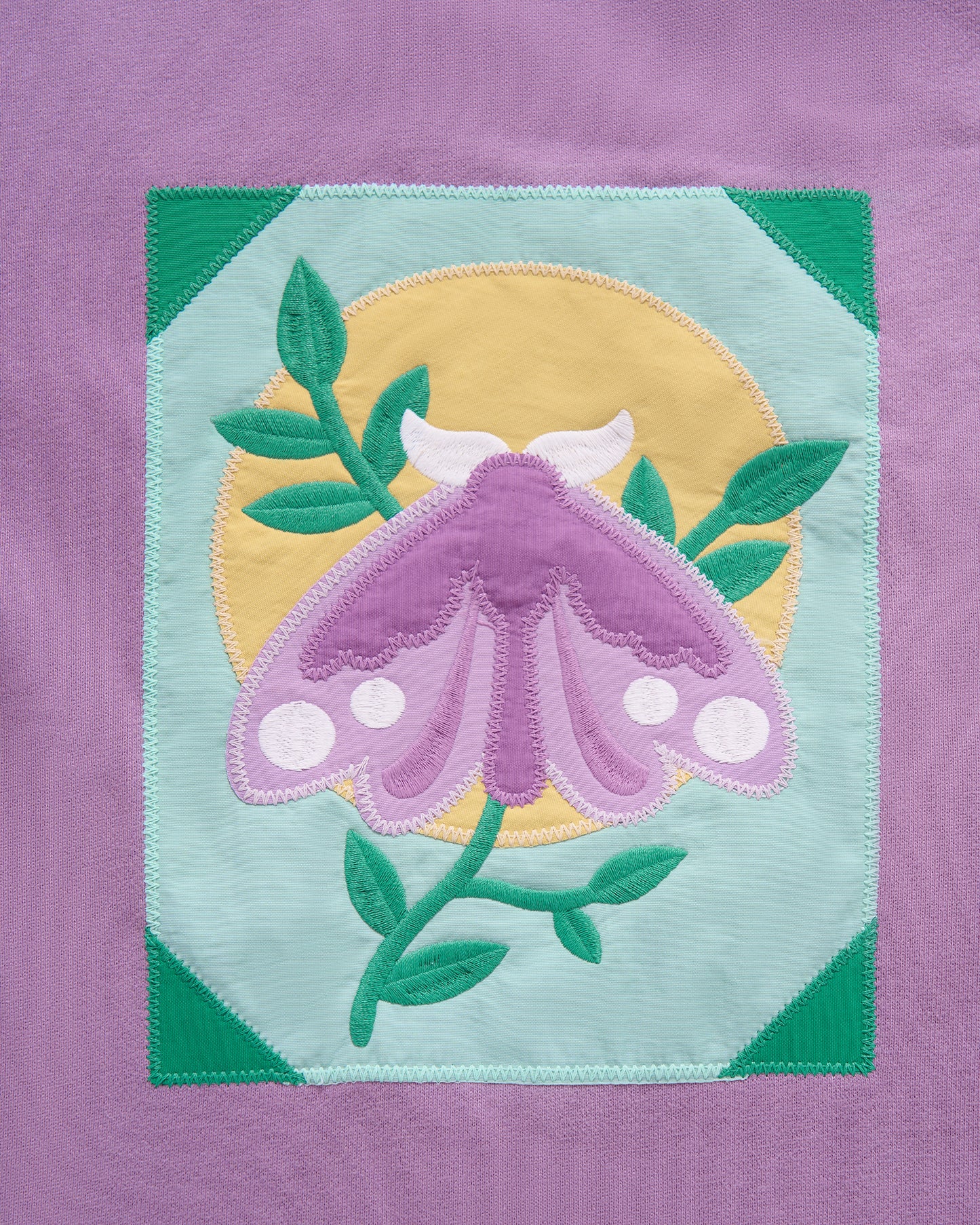 Quilted Moth Crewneck