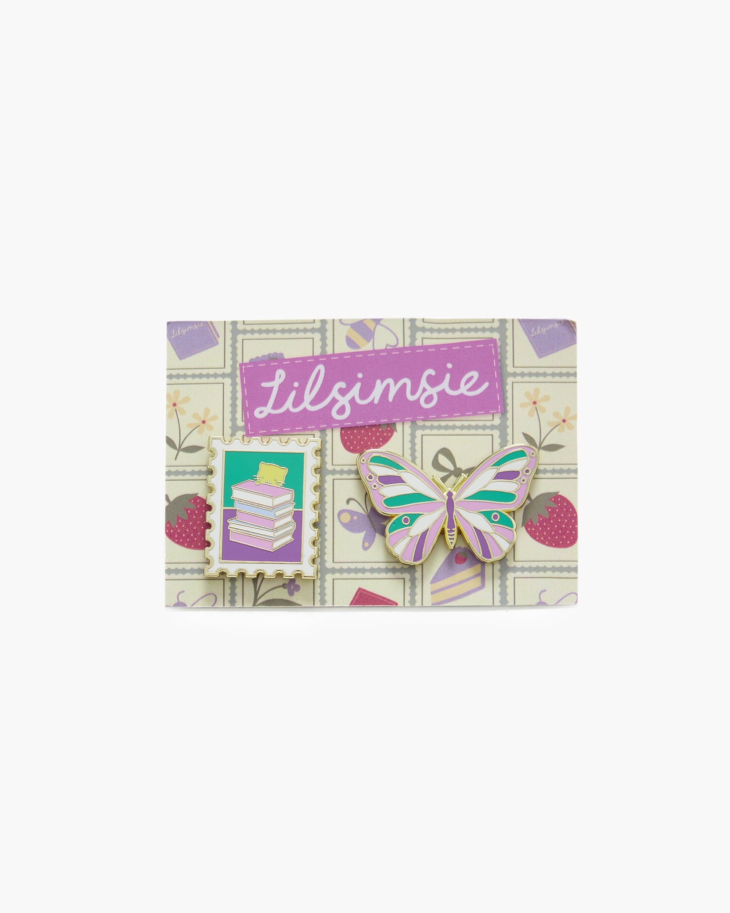 Stamp Enamel Pin Set