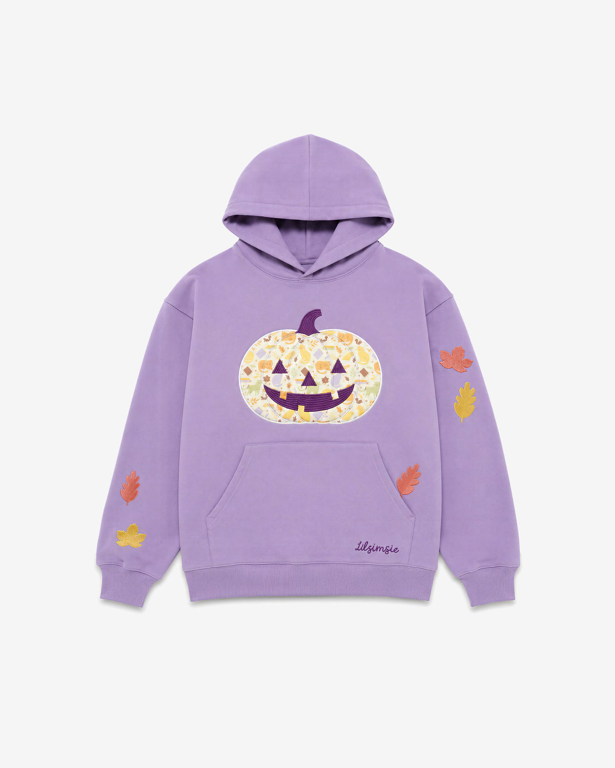 quilted pumpkin hoodie