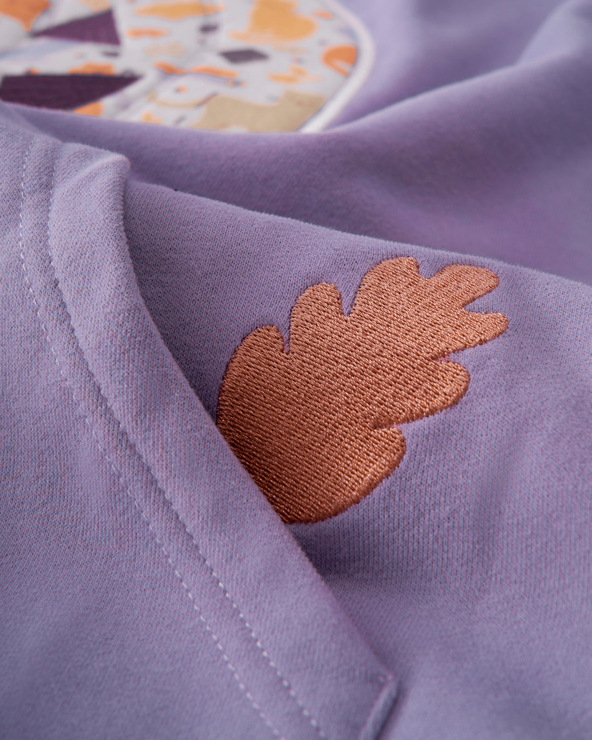 quilted pumpkin hoodie