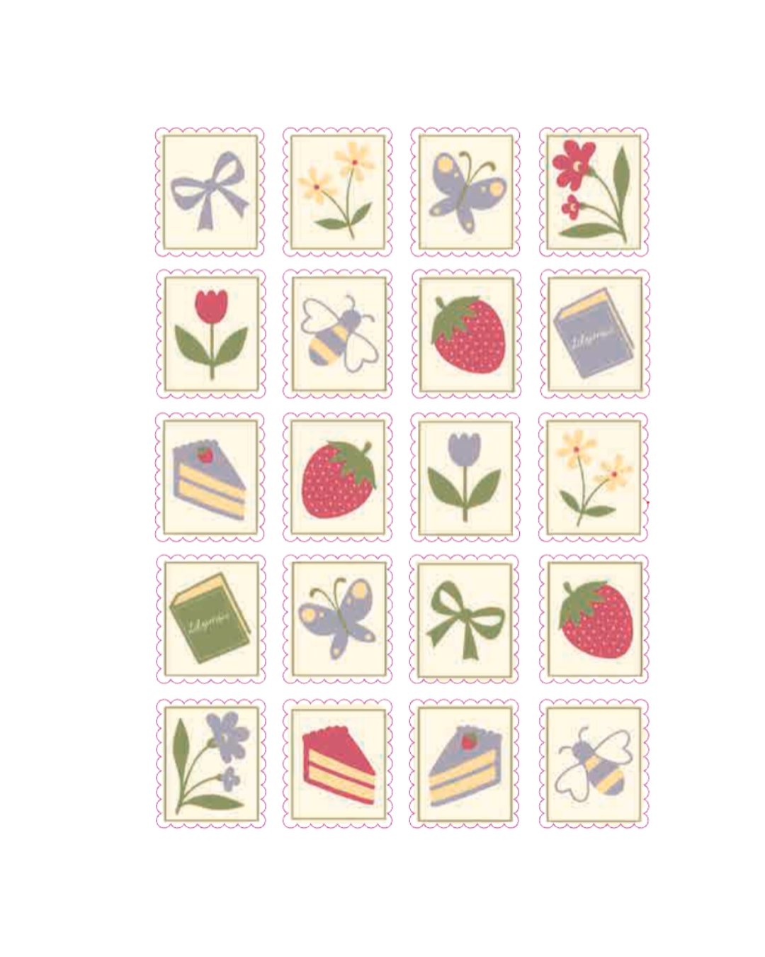 Free Lil Stamp Sheet